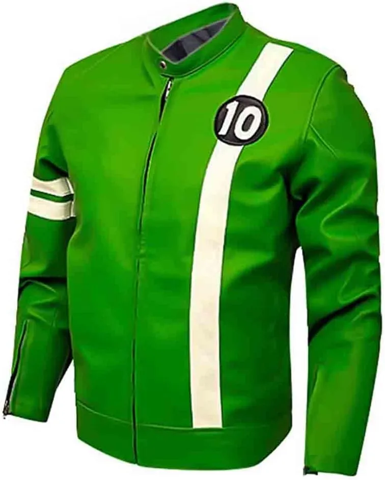 Ben-10 Jacket men-Ben Tennyson Jacket-Ben-10 Alien Swarm Jacket-Ben Tennyson Faux Leather Jacket