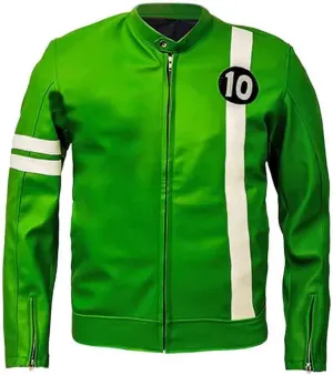 Ben-10 Jacket men-Ben Tennyson Jacket-Ben-10 Alien Swarm Jacket-Ben Tennyson Faux Leather Jacket