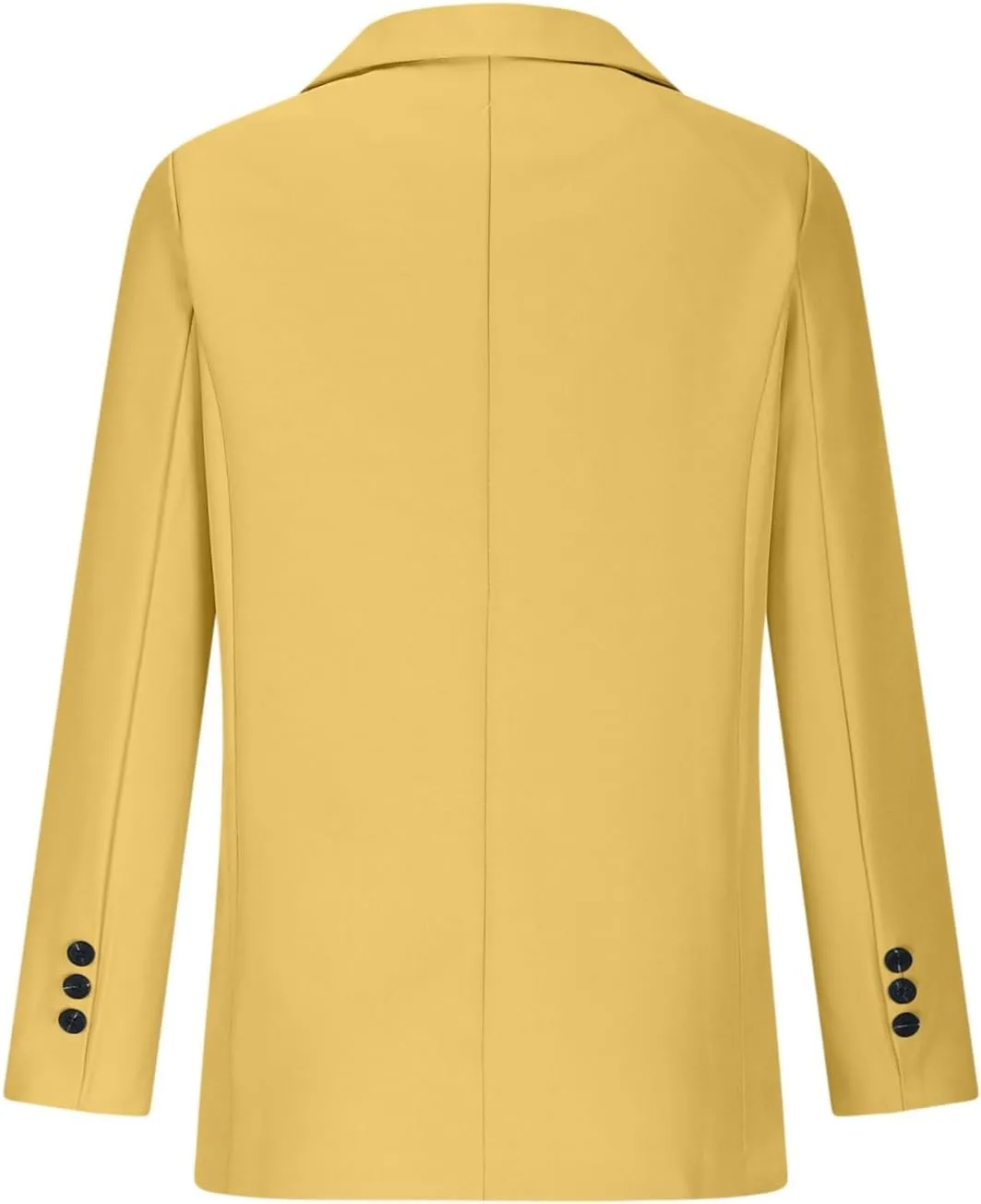Binmer Women's Open Front Blazer Bussiness Casual Long Sleeve Lapel Work Office Jackets with Shoulder Pads Fall Fashion 2024