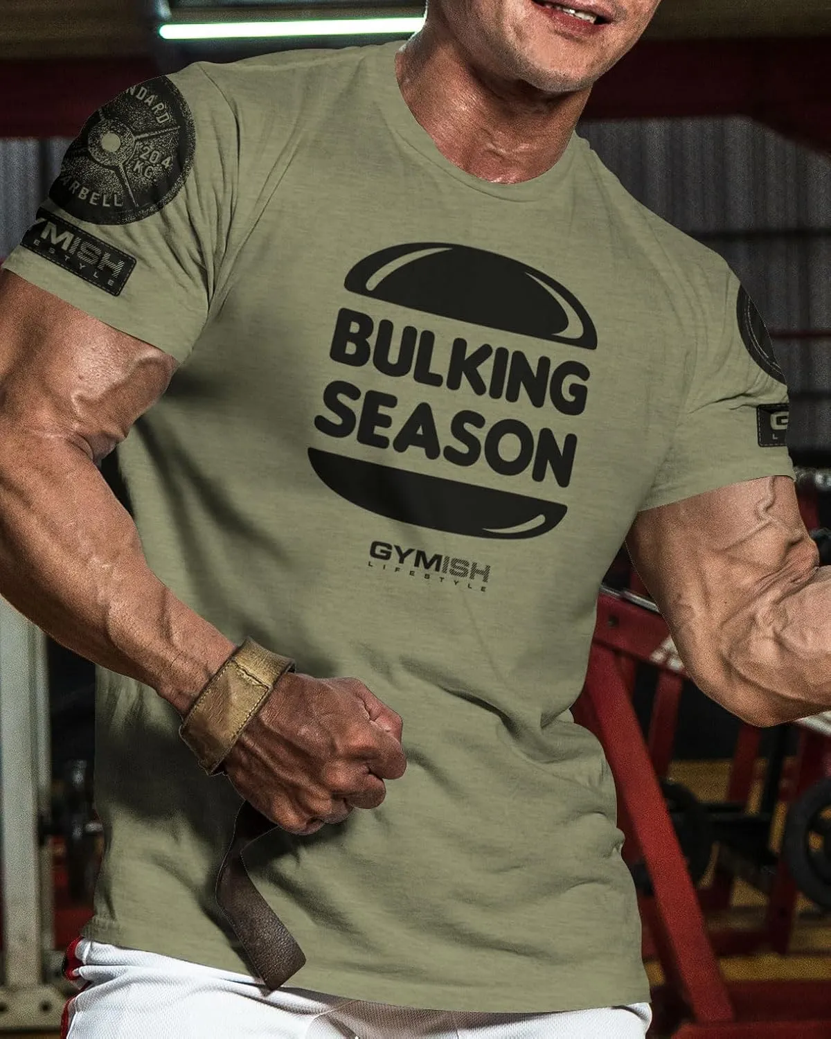 Bulking Season Weightlifting T-Shirt, Gym Inspiration Mens Workout Shirt