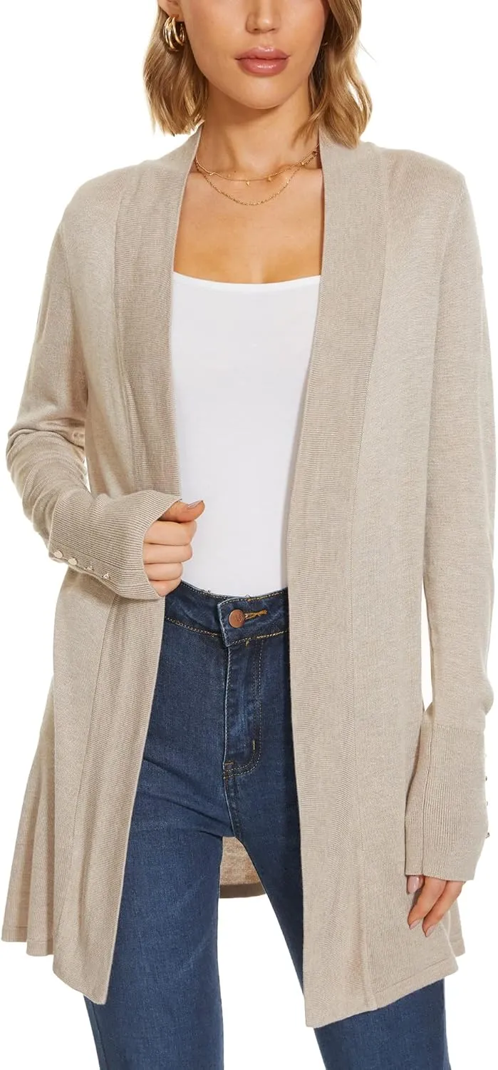 Cardigan for Women Long Sleeve Cardigan Sweaters for Spring Fall
