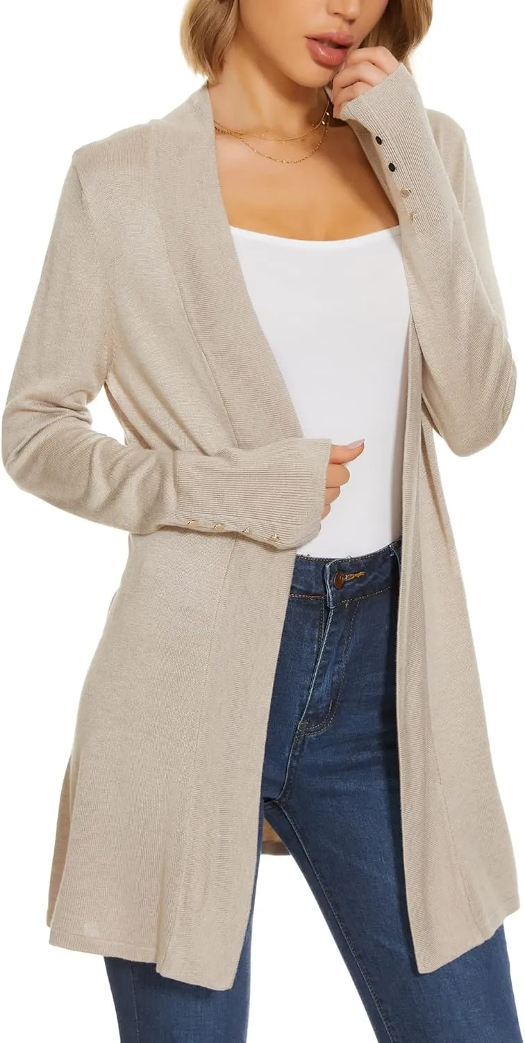 Cardigan for Women Long Sleeve Cardigan Sweaters for Spring Fall