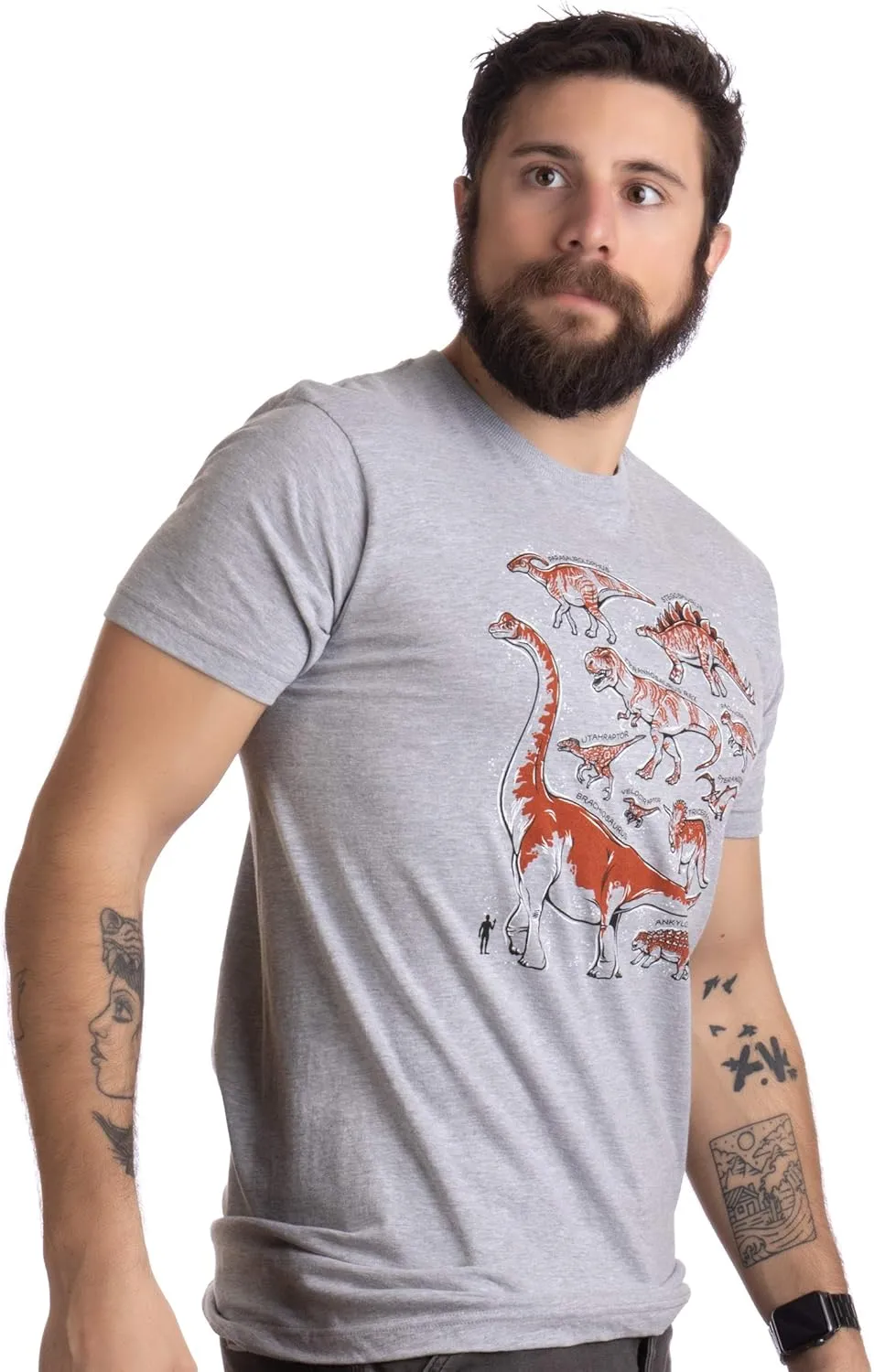 Dinosaur Species | Dino Fan Party Costume T-Rex Raptor Shirt Men Women T-Shirt