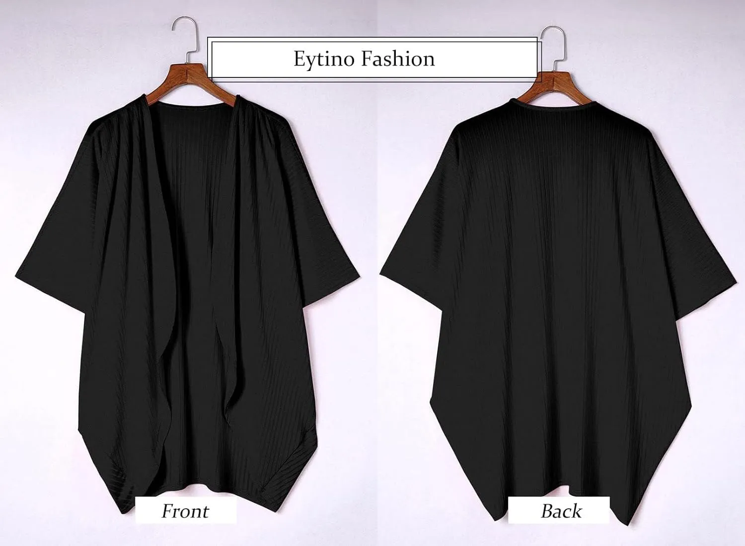 Eytino Womens Plus Size Summer Cardigan Casual Half Sleeve Ruched Open Front Cardigans Tops(1X-5X)