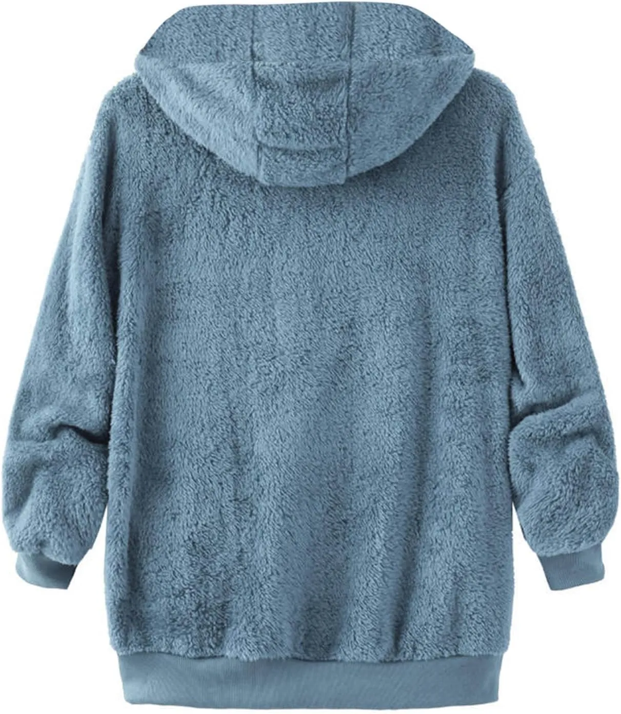 Fleece Jacket for Women Winter Sherpa Jacket Fuzzy Hoodie Jacket Zip Up Fleece Jacket Plus Size Warm Jacket
