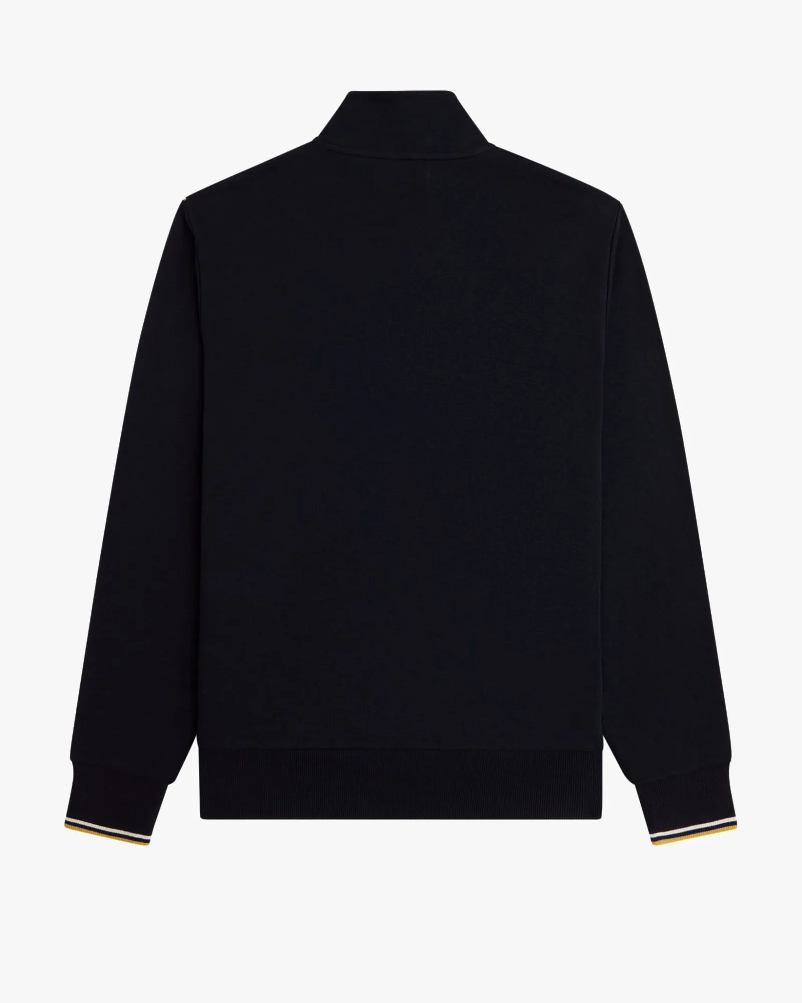 Fred Perry Half Zip Sweatshirt - Navy / Ecru / Honeycomb