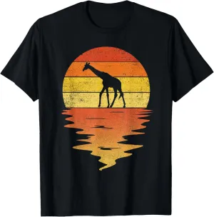 Giraffe shirt retro sunset 70s vintage Giraffe T-Shirt
