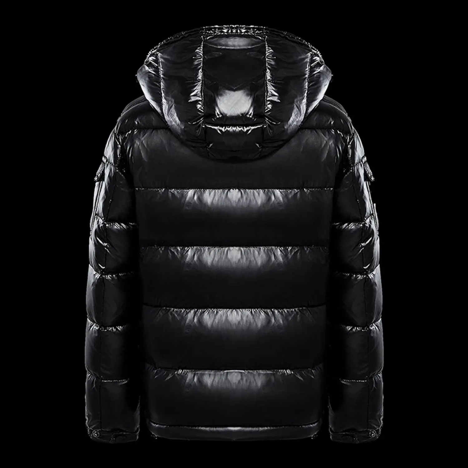 Glossy Puffer Jacket Men Quilted Insulated Jacket Zip up Padded Coat Warm Down Jacket Casual Winter Jacket Outwear