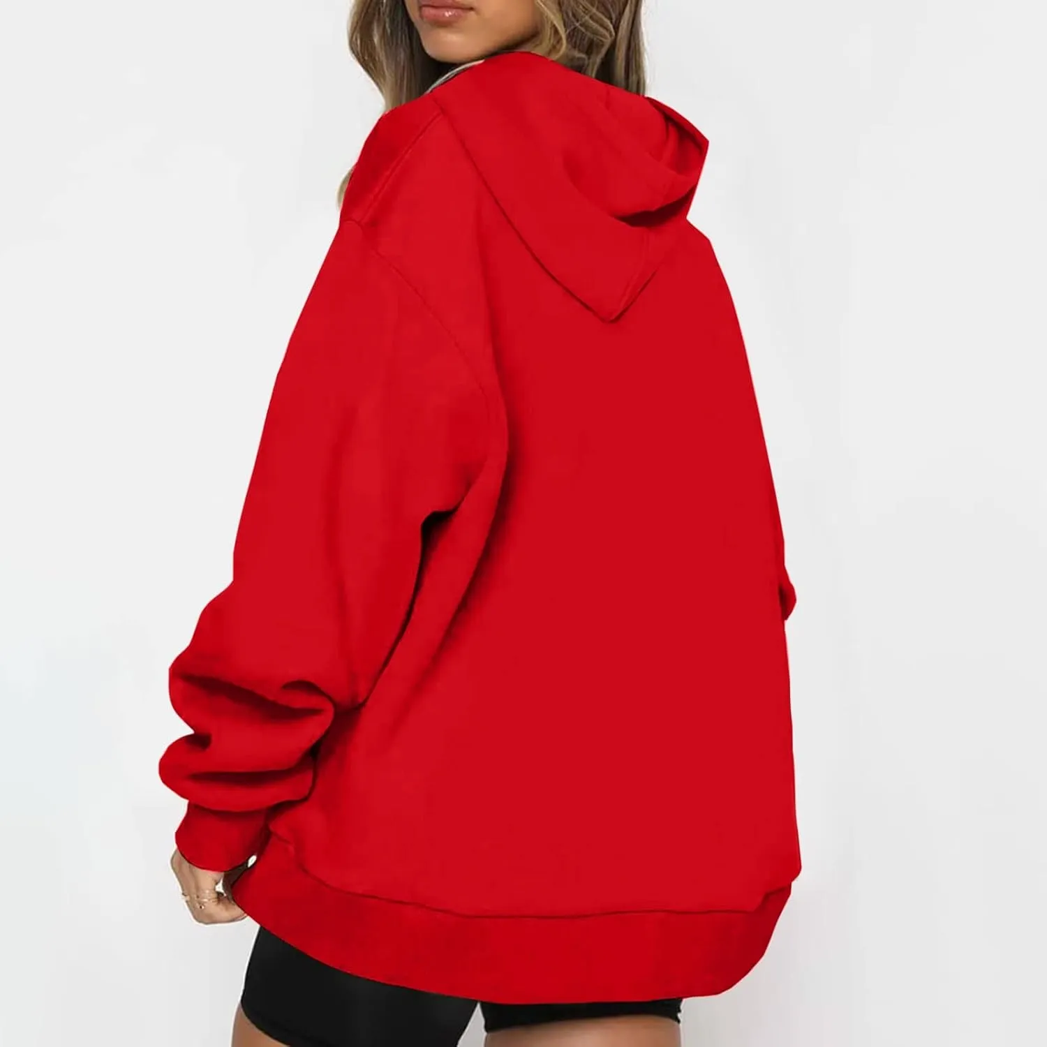 GOFULY Sweatshirt Women Oversized Fall 1/4 Zip Sweatshirt No Hoodie Winter Solid Long Sleeve Shirts Vintage Pullover Sweaters