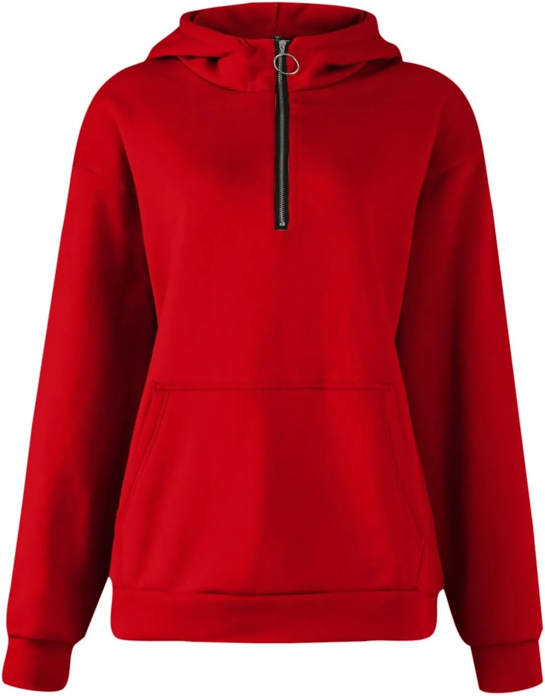 GOFULY Sweatshirt Women Oversized Fall 1/4 Zip Sweatshirt No Hoodie Winter Solid Long Sleeve Shirts Vintage Pullover Sweaters