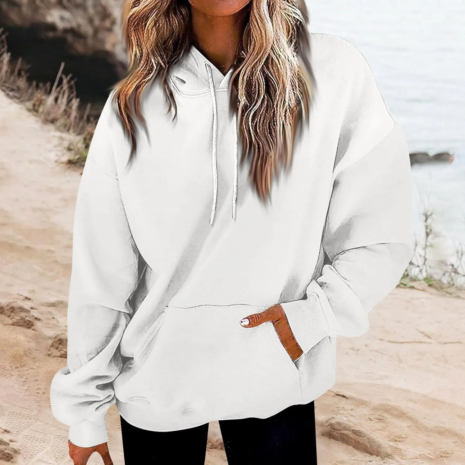 GOFULY Women'S Fashion Hoodies & Sweatshirts Long Sleeve Drawstring Sweatshirt Gradient Color Fall 2024 Casual Sweatshirts