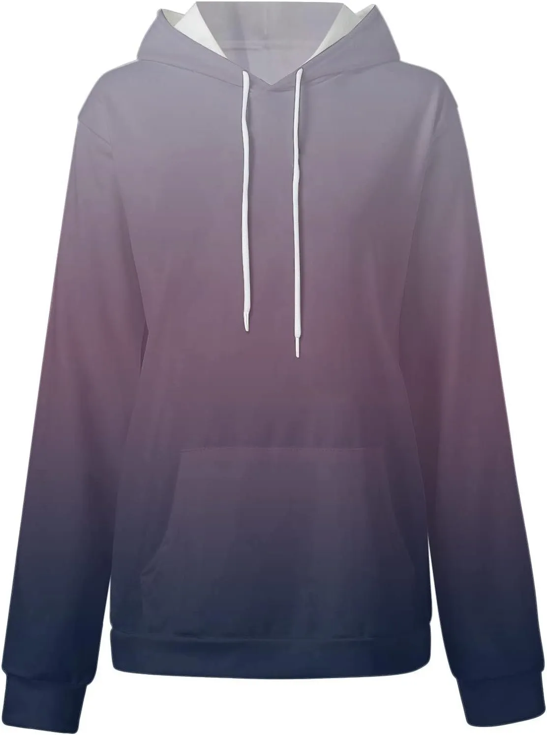 GOFULY Women'S Fashion Hoodies & Sweatshirts Long Sleeve Drawstring Sweatshirt Gradient Color Fall Pullover Hoodie 2024