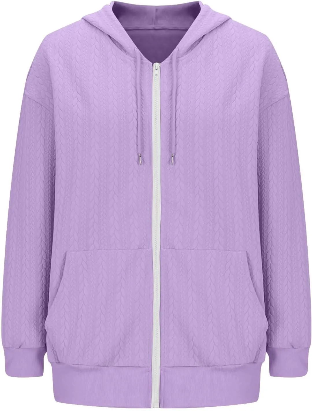 hlysgo Zip Up Hoodie Women Oversized Fall Fashion Sweatshirt Jackets Casual Hoodies Comfy Hooded Outwear with Pockets