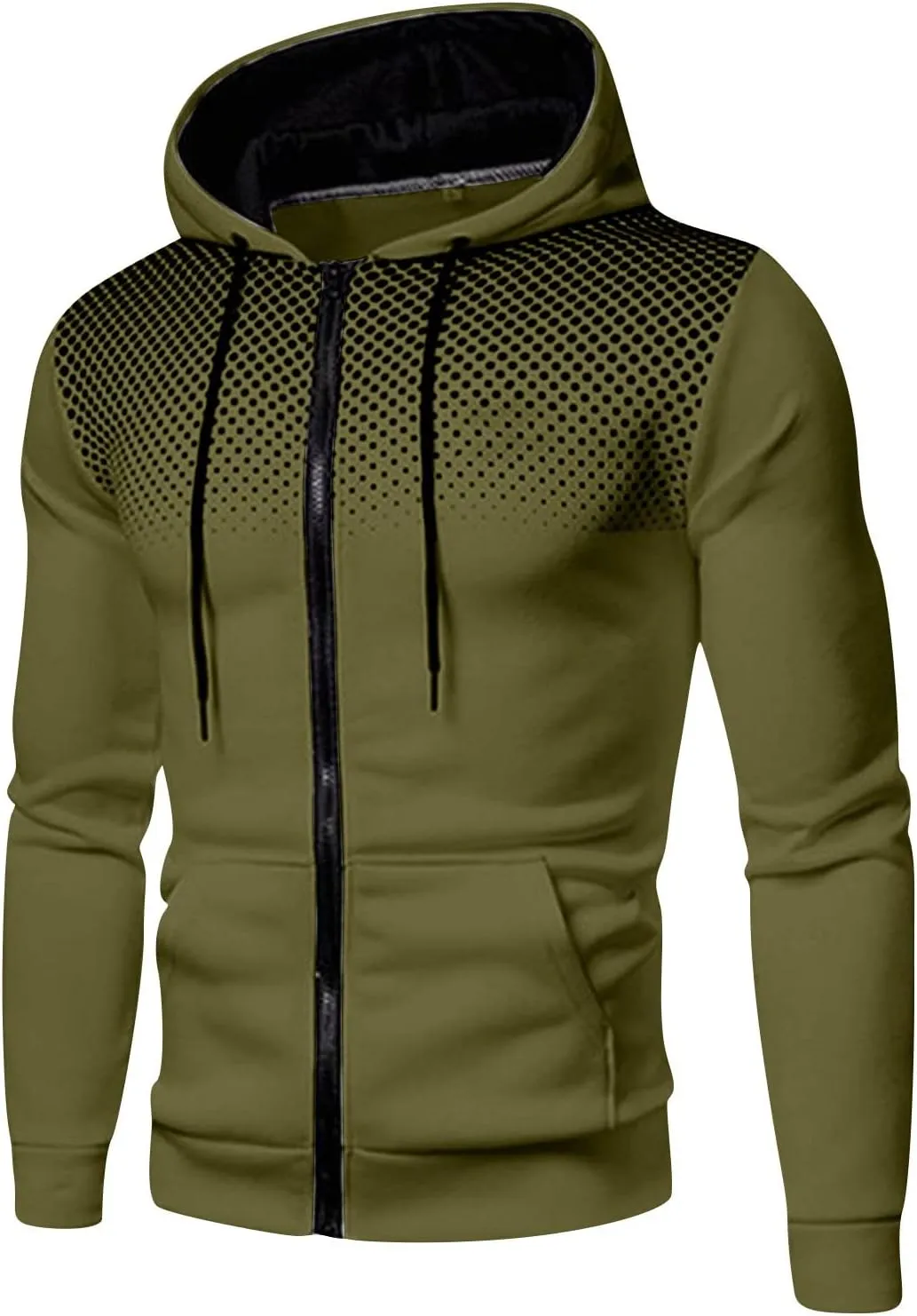 Hoodies for Men Zip up Lightweight Hoodie Big and Tall Sweatshirt Casual Fashion Jackets Fall Tops with Zip Pockets