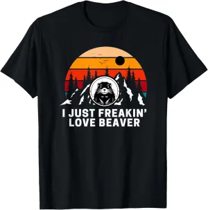 I just freakin' love Beaver Vintage Sunset T-Shirt T-Shirt