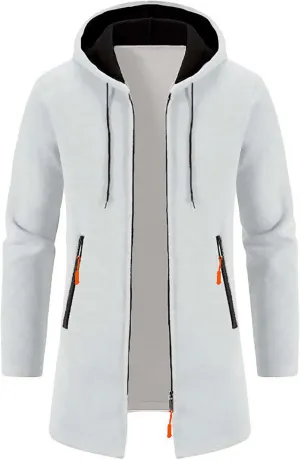Jackets for Men,Men's Open Front Cardigan Sweater Full Zip Up Hooded Hoodies Knitted Sweatshirts Winter Coats Outwear