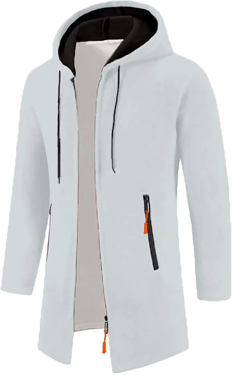 Jackets for Men,Men's Open Front Cardigan Sweater Full Zip Up Hooded Hoodies Knitted Sweatshirts Winter Coats Outwear