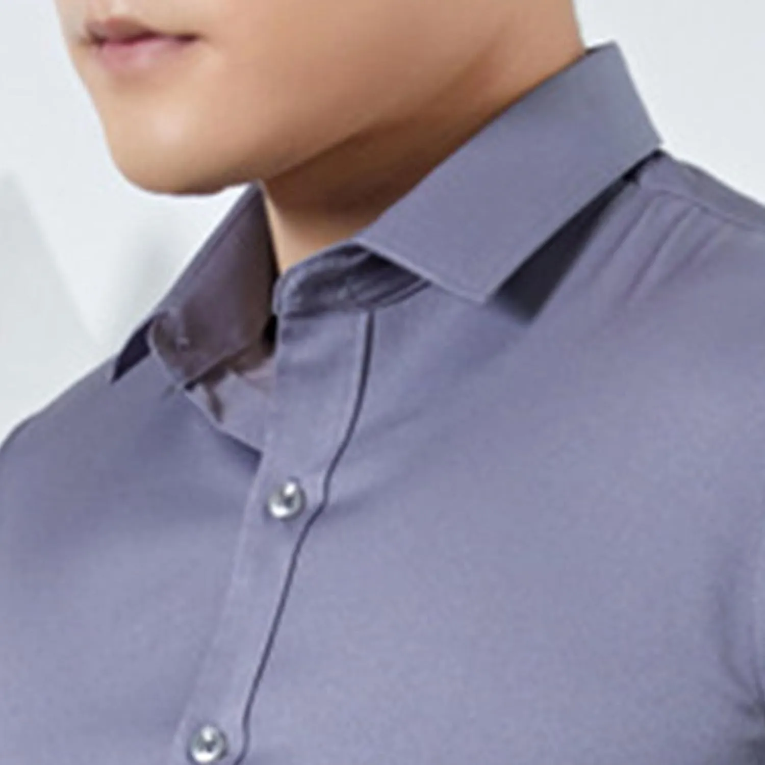 JEShifangjiusu Men's Business Dress Shirt Long Sleeve Regular Fit Fashion Shirt Cotton Casual Button Down Stretch Shirt