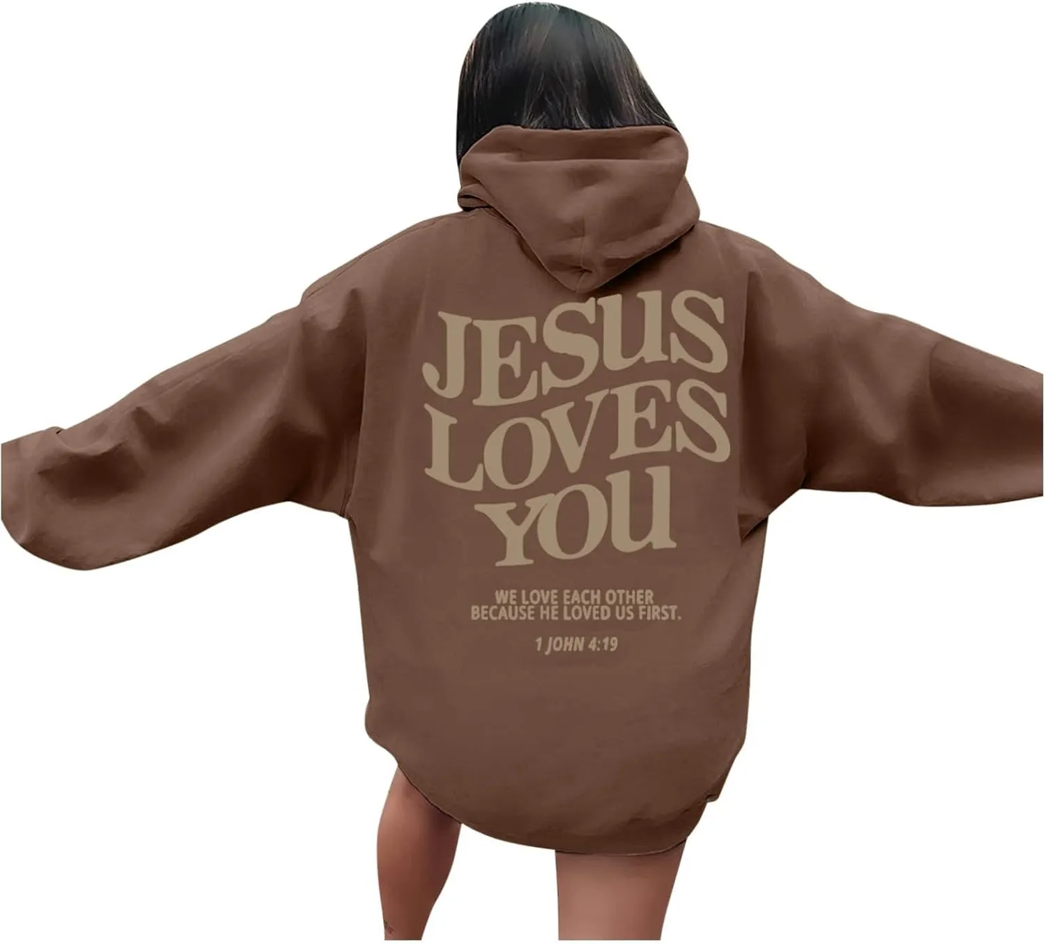 Jesus Loves You Hoodie Christian Jesus Saves Faith Sweatshirt Man Woman Pullover Tops Streetwear Gift Y2K Clothes