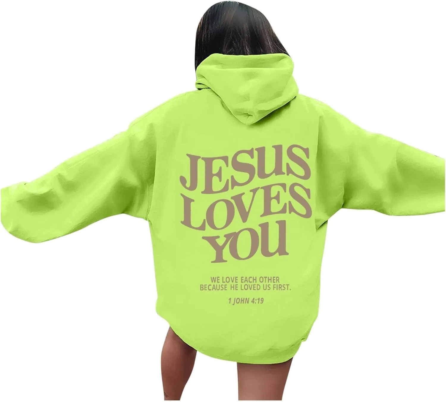 Jesus Loves You Hoodie Christian Jesus Saves Faith Sweatshirt Man Woman Pullover Tops Y2K Clothes Streetwear Gift