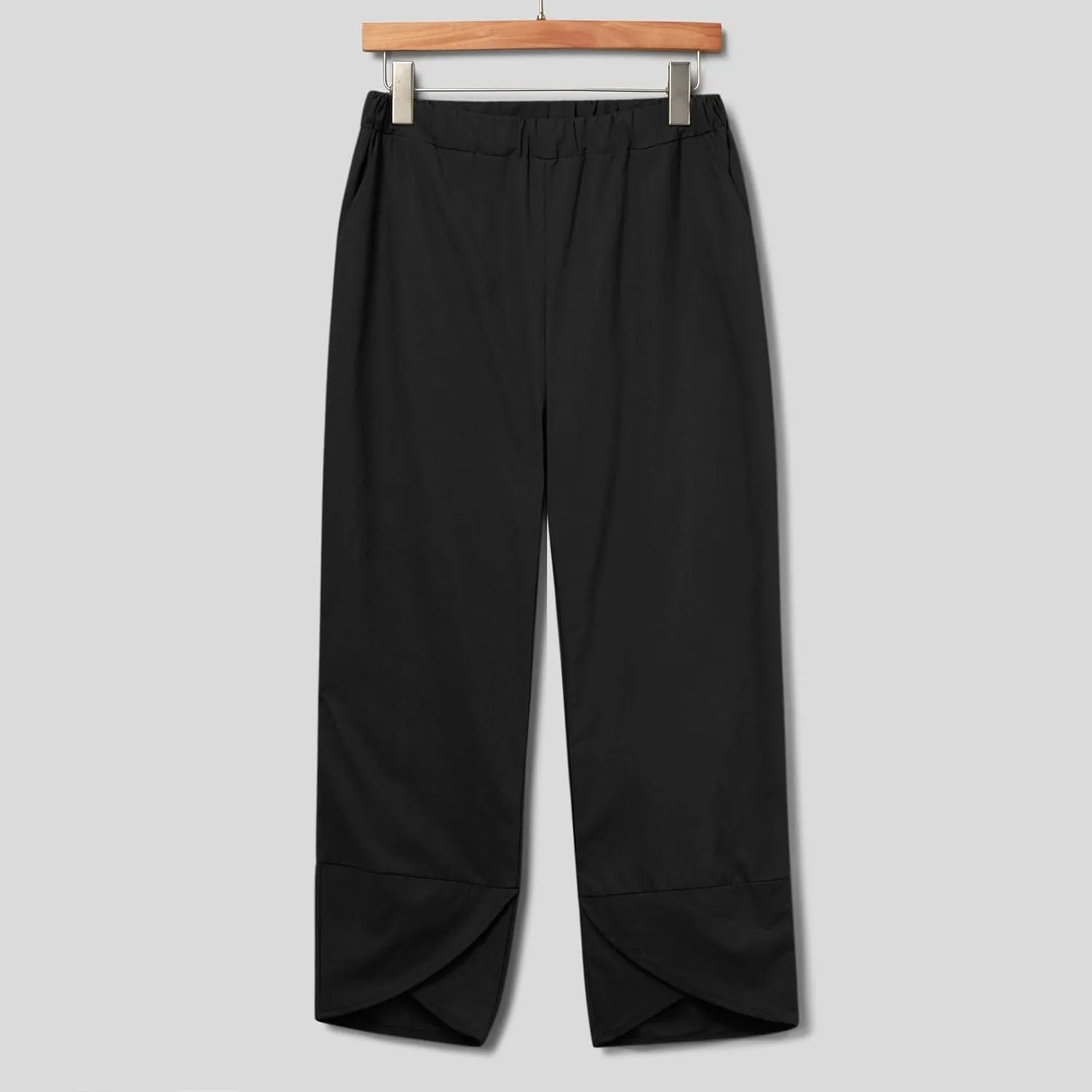 Linen Sets for Women 2 Piece Long Sleeve Button Down Top & Wide Leg Pants Sweatsuit Set Linen Pant Suits for Women