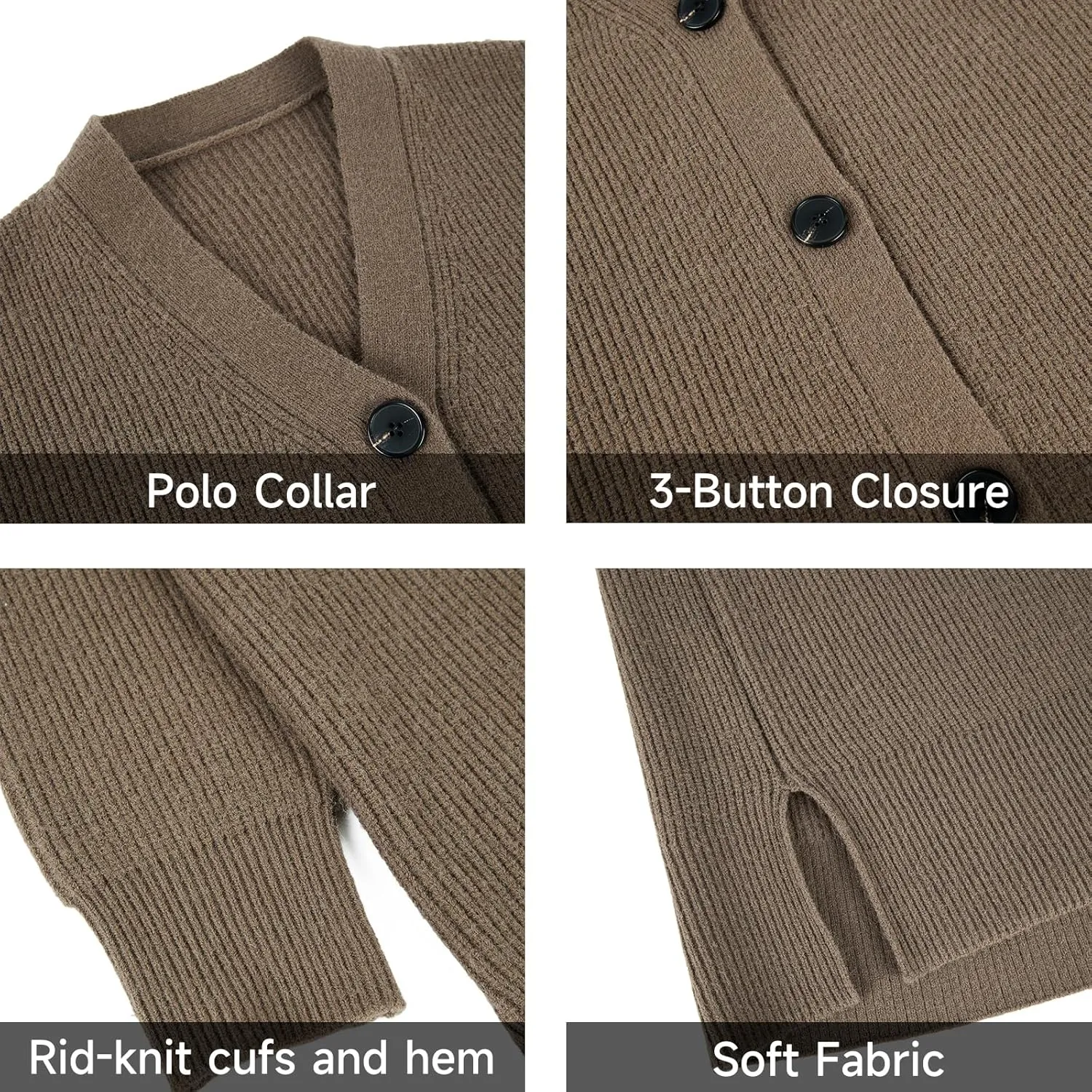 Long Cardigan Sweaters for Women Long Sleeve Open Front Knit Cardigan Sweater Jacket Button Down Loose Outwear
