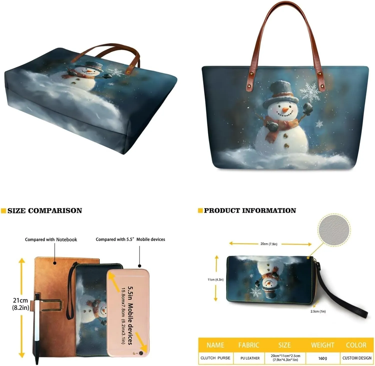 Lotusorchid Purse and Wallet Set, Large Tote and Wallet Set for Women, Lightweight Purses Set