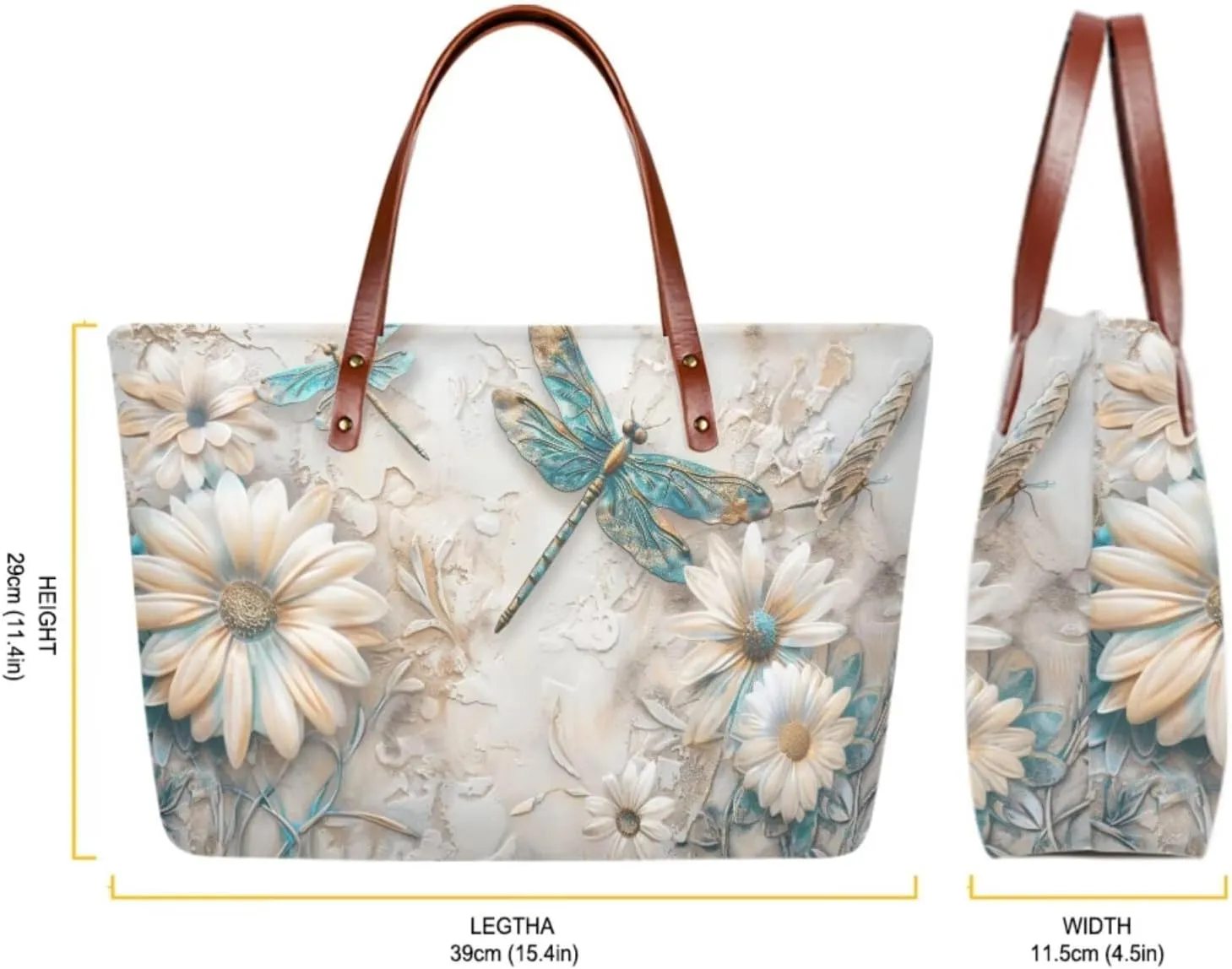Lotusorchid Purse and Wallet Set, Large Tote and Wallet Set for Women, Lightweight Purses Set
