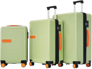Luggage Set 3 Piece Set for Men and Women Carry-on Luggage Airline Approved Luggage Set with Universal Wheels Hard Shell Expandable Travel Trolley Set 20 Inch 24 Ft 28 Inch