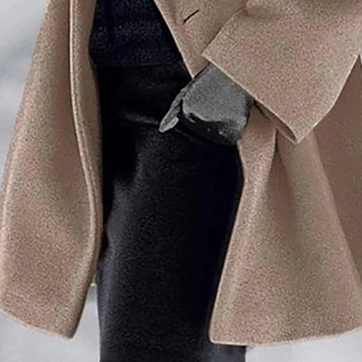 Maiyifu-GJ Womens Wool Blend Coat Single Breasted Trench Jackets with Hood Winter Casual Shawl Collar Overcoat Outerwear