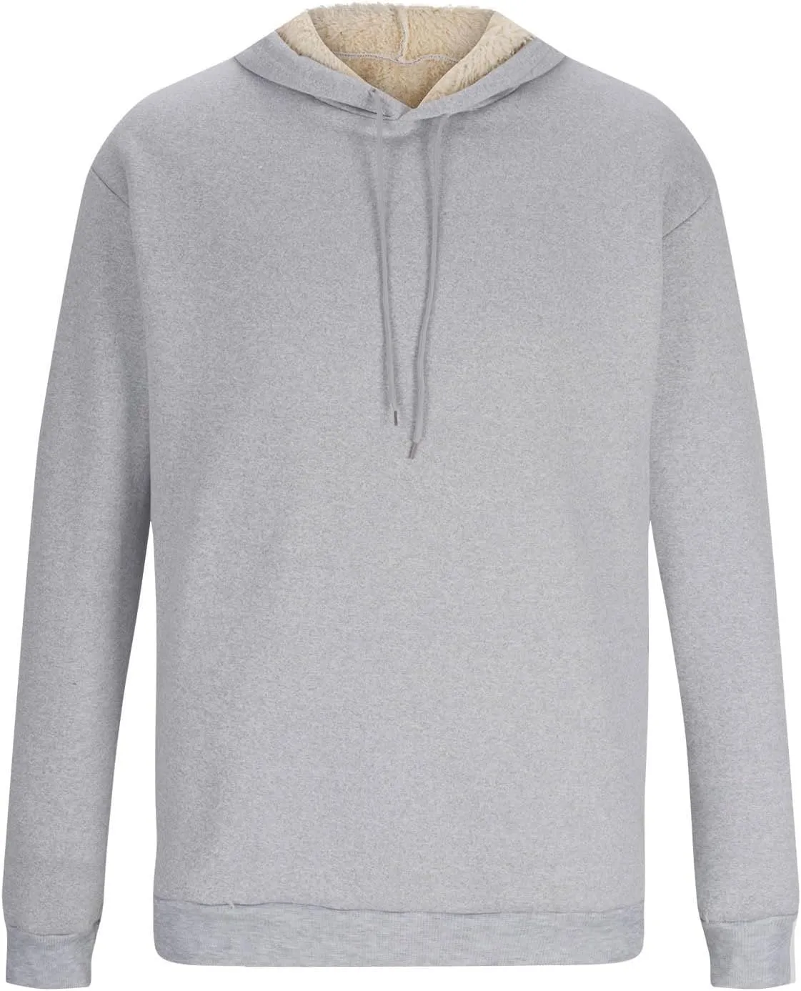 Men's Fleece Lined Hoodies Pullover Winter Warm Fuzzy Sherpa Heavyweight Hoodie Thick Thermal Hooded Sweatshirts