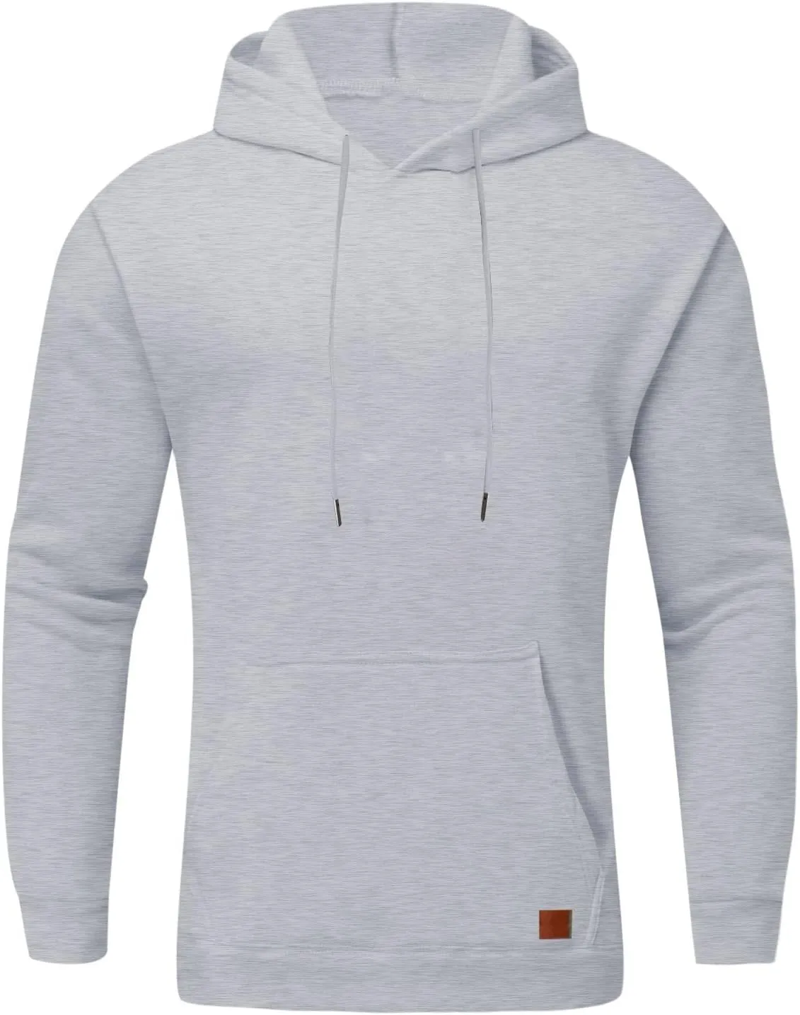 Mens Oversized Hoodies Pullover Solid Vintage Long Sleeve Sweatshirt Heavyweight Baggy Streetwear Top Athletic