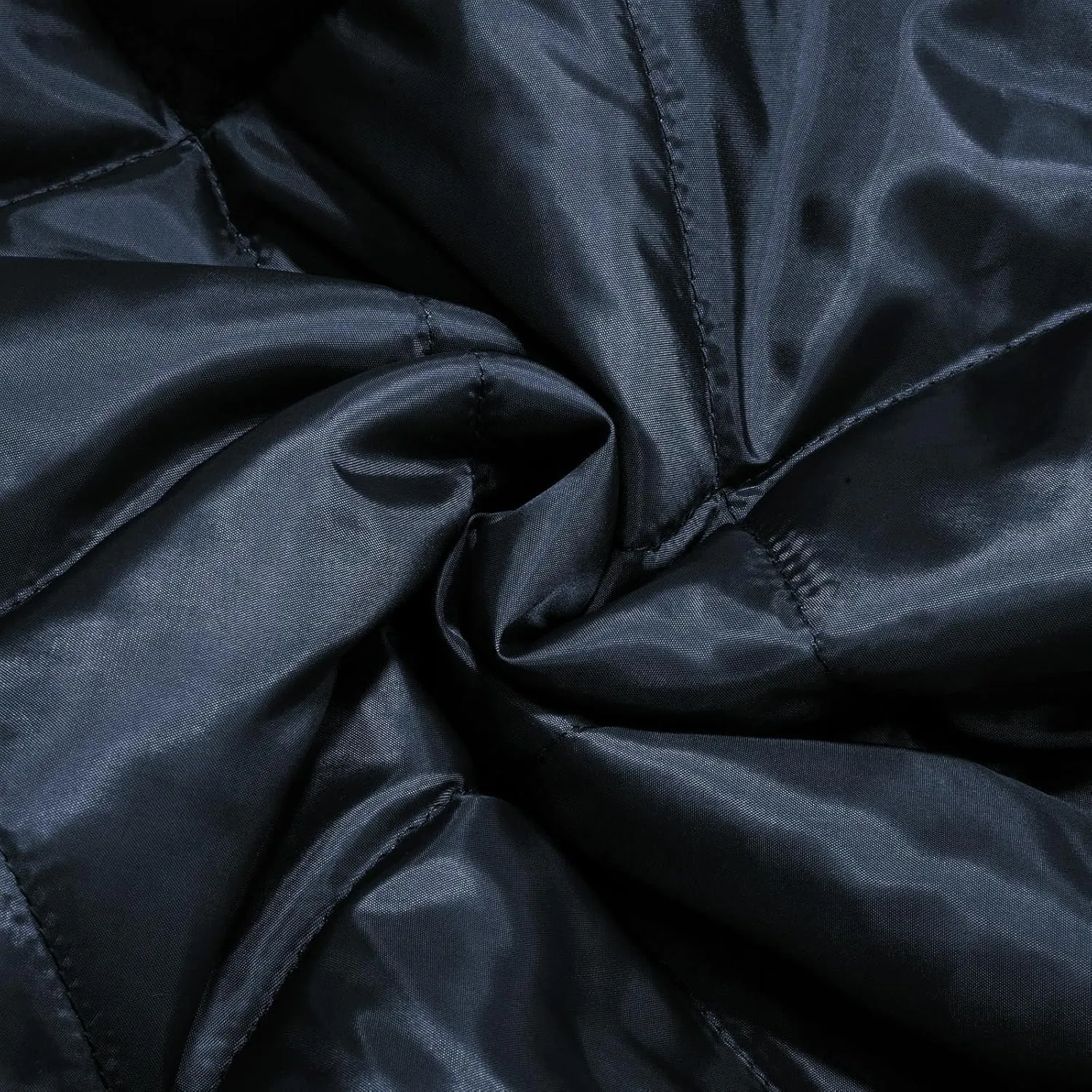 Men's Rhombic Cotton-Padded Jacket Solid Color Loose Jacket Arm Zipper Coat Warm Autumn Winter