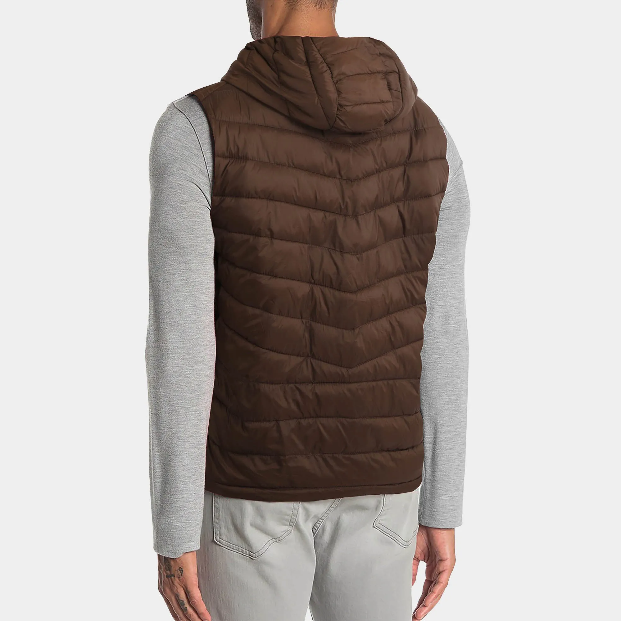 Men's Ultra Light Hooded Puffer Vest