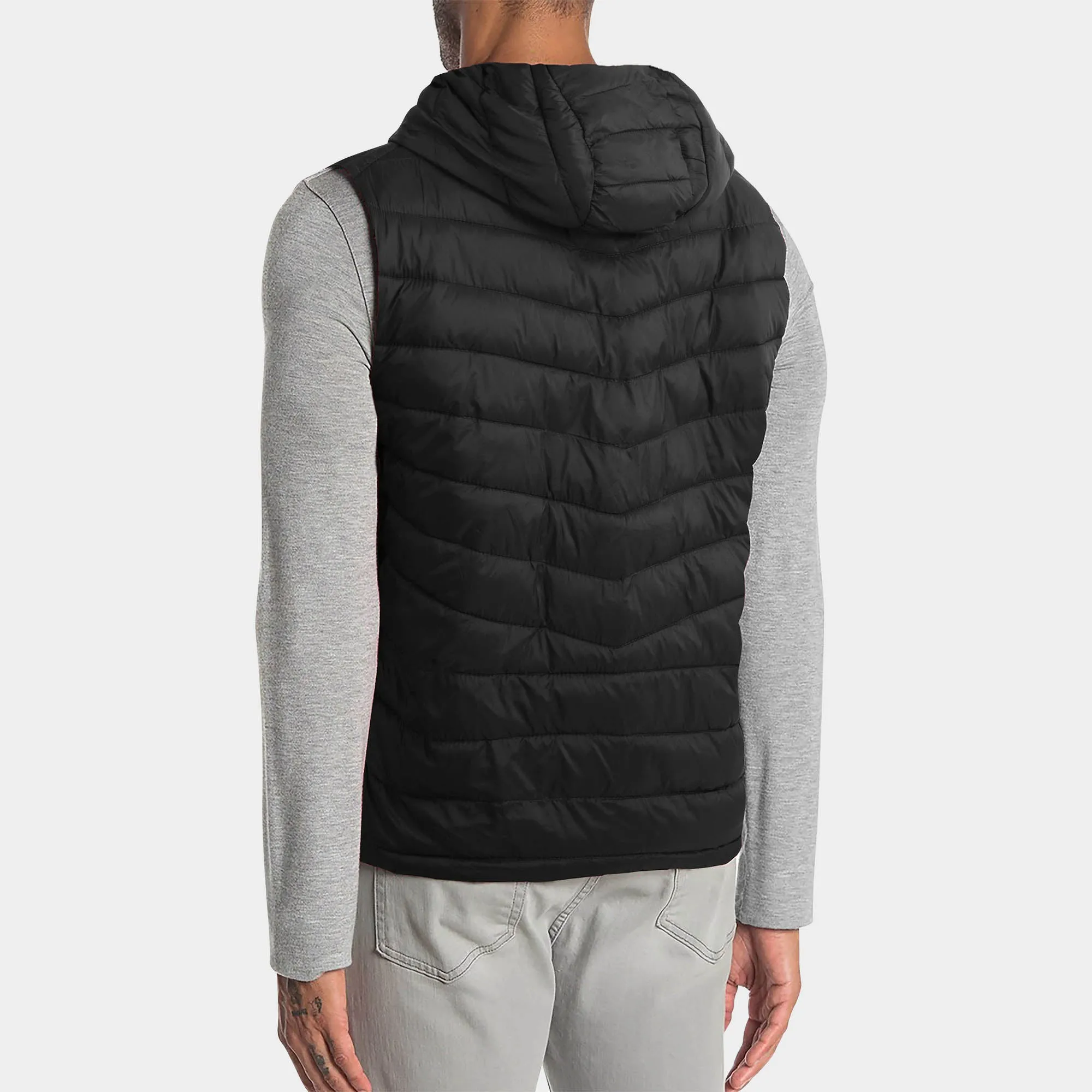 Men's Ultra Light Hooded Puffer Vest
