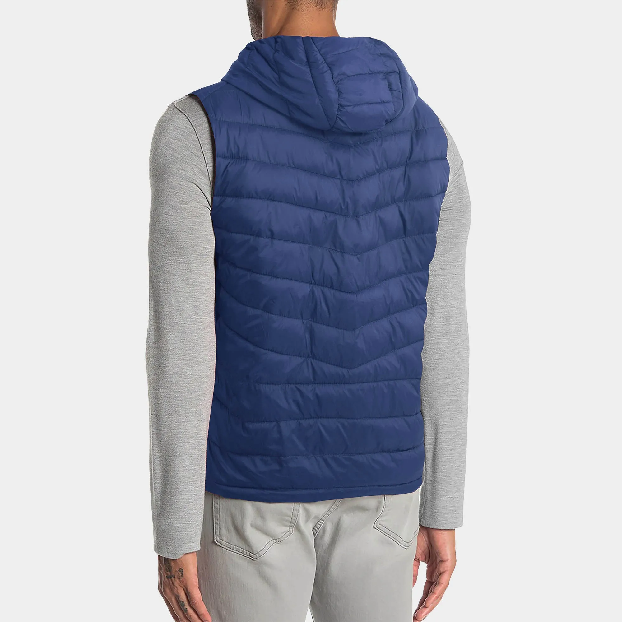 Men's Ultra Light Hooded Puffer Vest