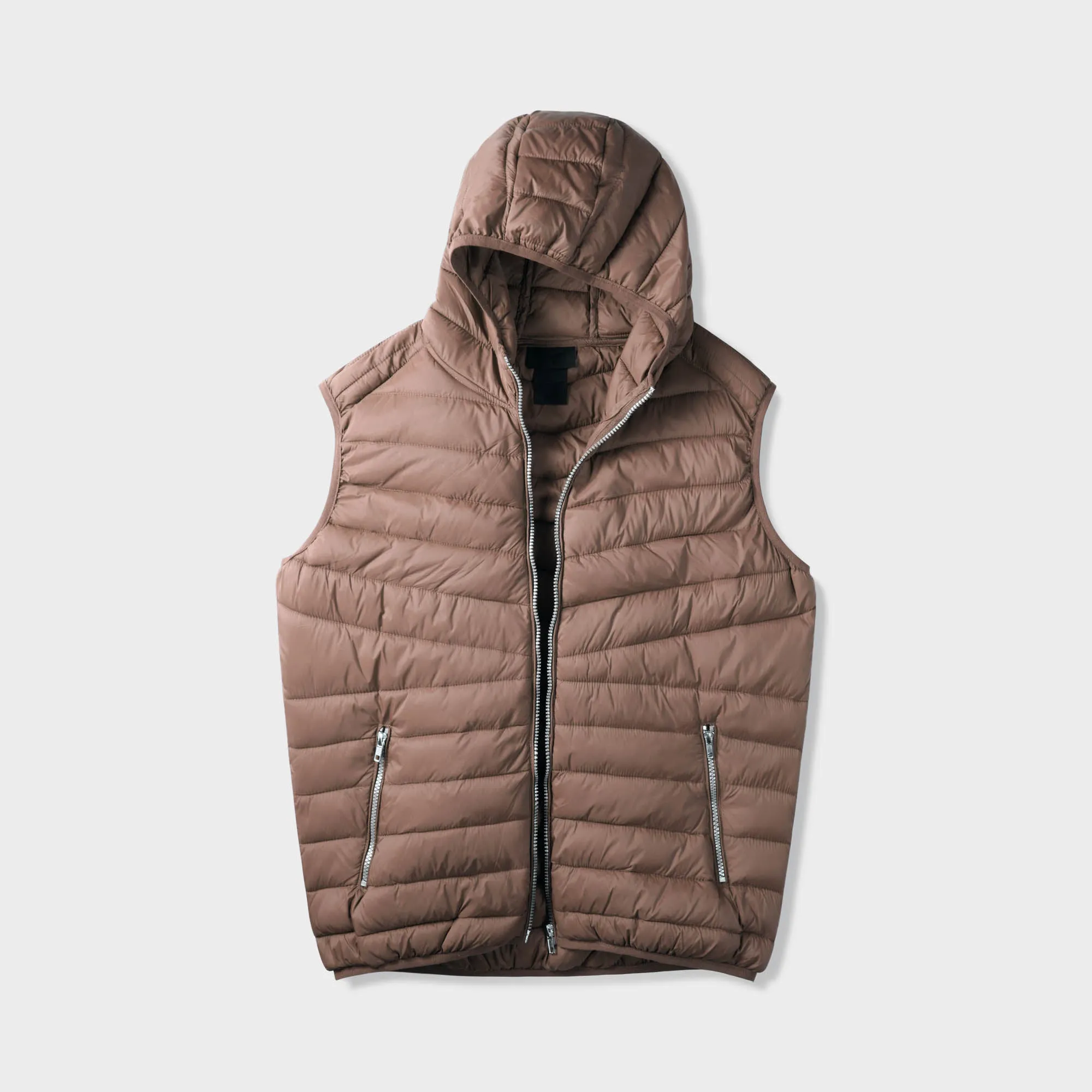Men's Ultra Light Hooded Puffer Vest