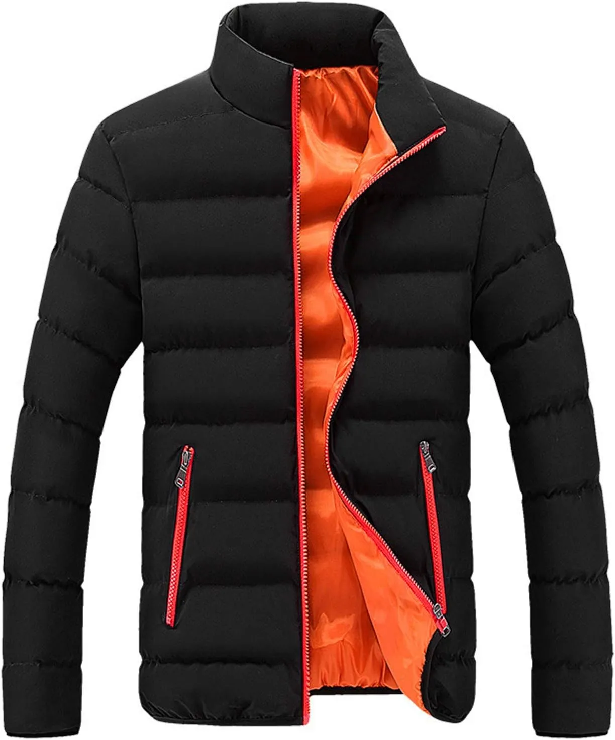 Men's Winter Jacket Warm Puffy Jackets Windproof Puffer Jacket Quilted Insulated Jacket Down Jacket for Business