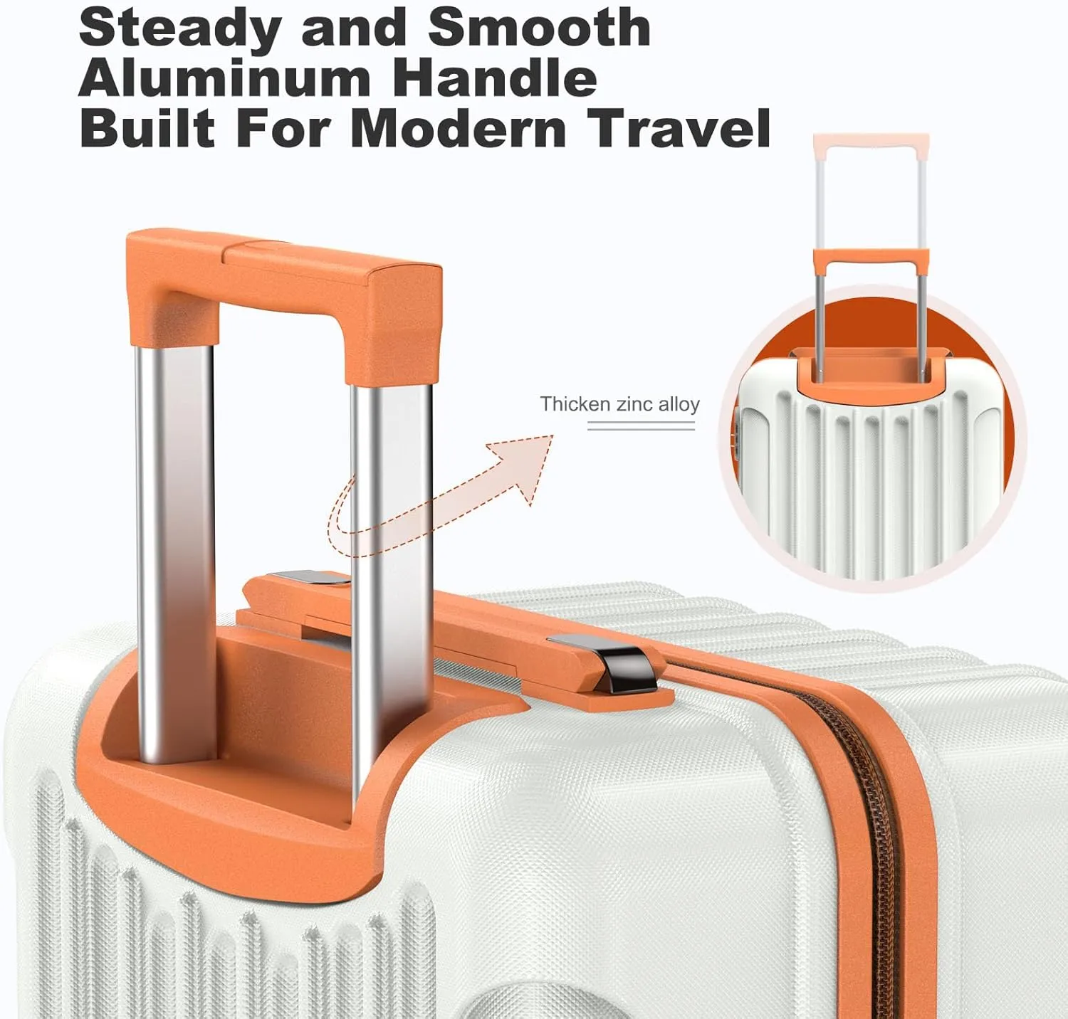 Nazhura Luggage Set, 3-Piece Hardside Suitcase Set, 20-inch, 24-inch, 28-inch Luggage, Carry on Luggage Set, Travel Luggage Set, Large Suitcase with Wheels