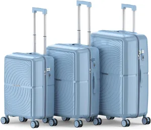 Nazhura Luggage Set, 3-Piece Hardside Suitcase Set, 20-inch, 24-inch, 28-inch Luggage, Carry on Luggage Set, Travel Luggage Set, Large Suitcase with Wheels