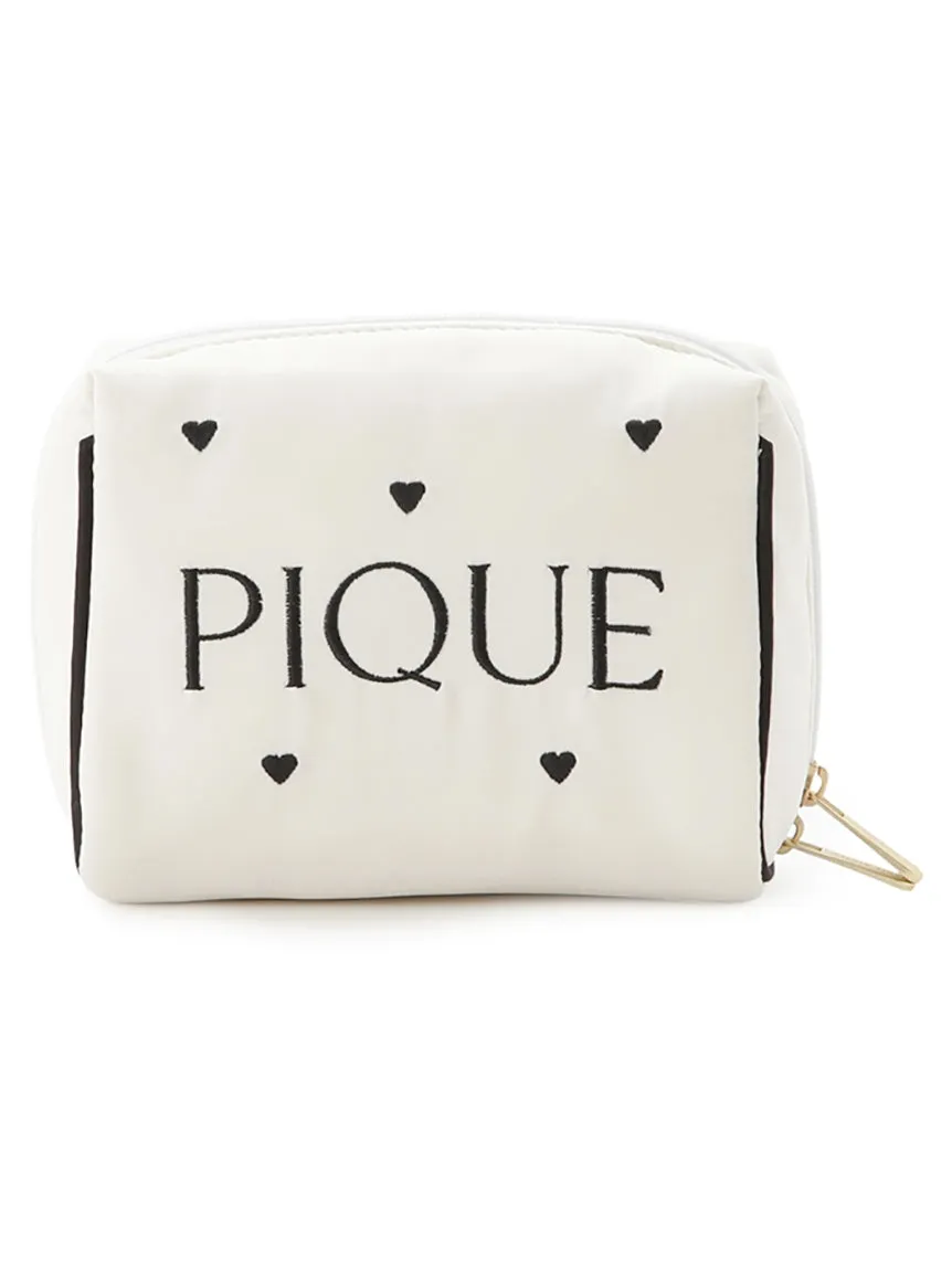 New Heart Logo Satin Pouch
