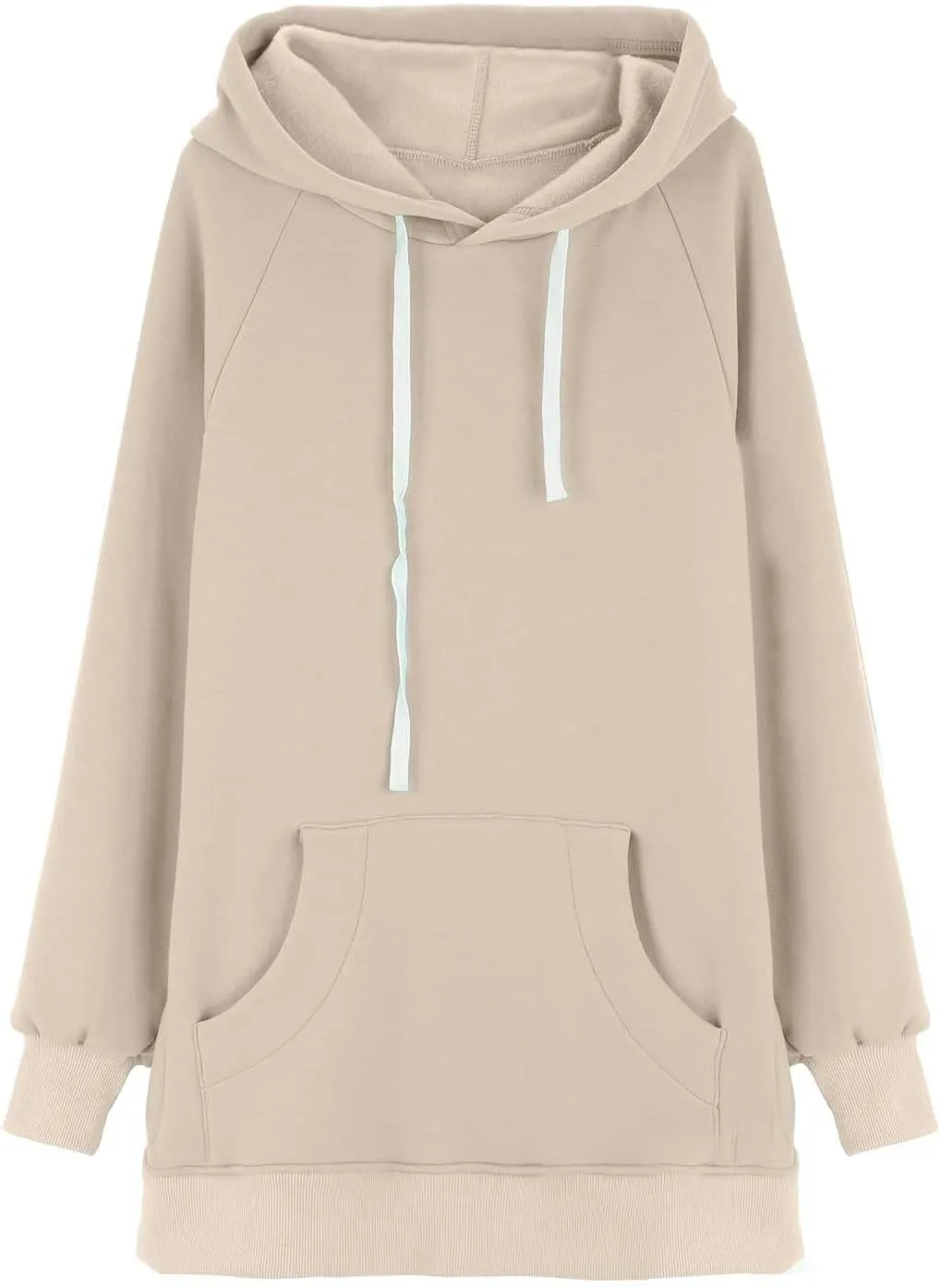 Oversized Hoodie Dress for Women Casual Drawstring Long Warmy Sweatshirt with Pockets Fashion Split Hem Long Sleeve