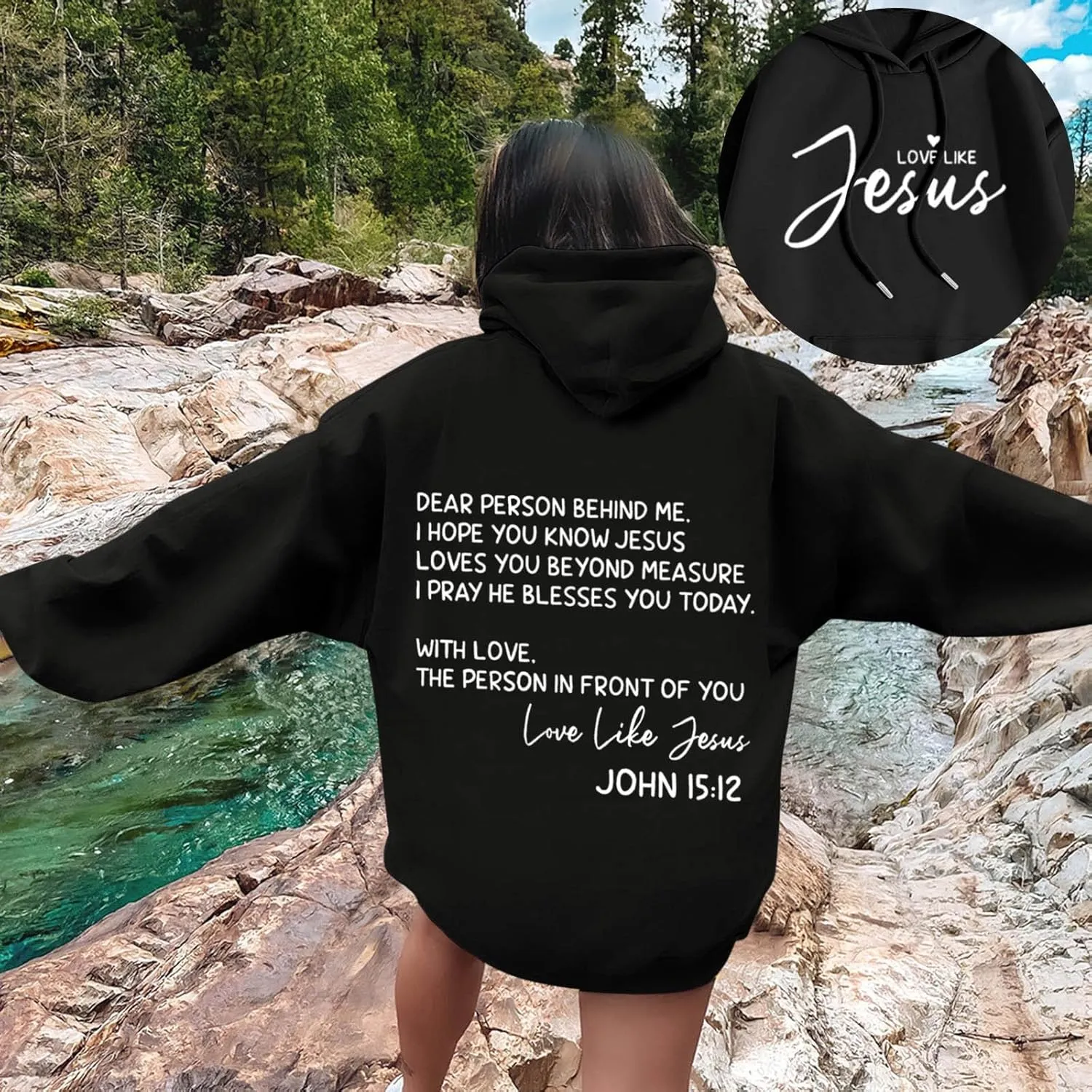 Oversized Letter Print Hoodies for Women Casual Long Sleeve Loose Fit Pullover 2025 Y2k Teen Girls Spring Clothes
