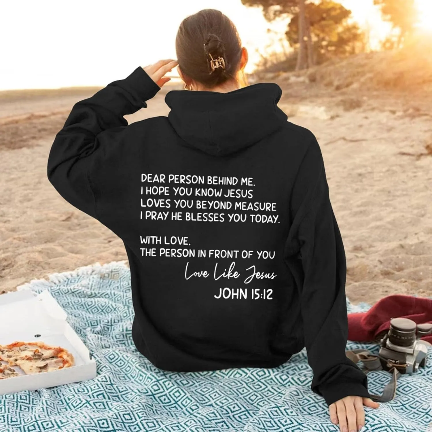 Oversized Letter Print Hoodies for Women Casual Long Sleeve Loose Fit Pullover 2025 Y2k Teen Girls Spring Clothes