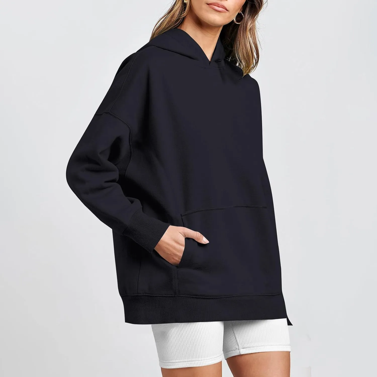 Oversized Sweatshirt for Women Y2k Hoodie Hooded Pullover Tops Fall Clothes with Pocket Sweaters Casual Outfits Fall