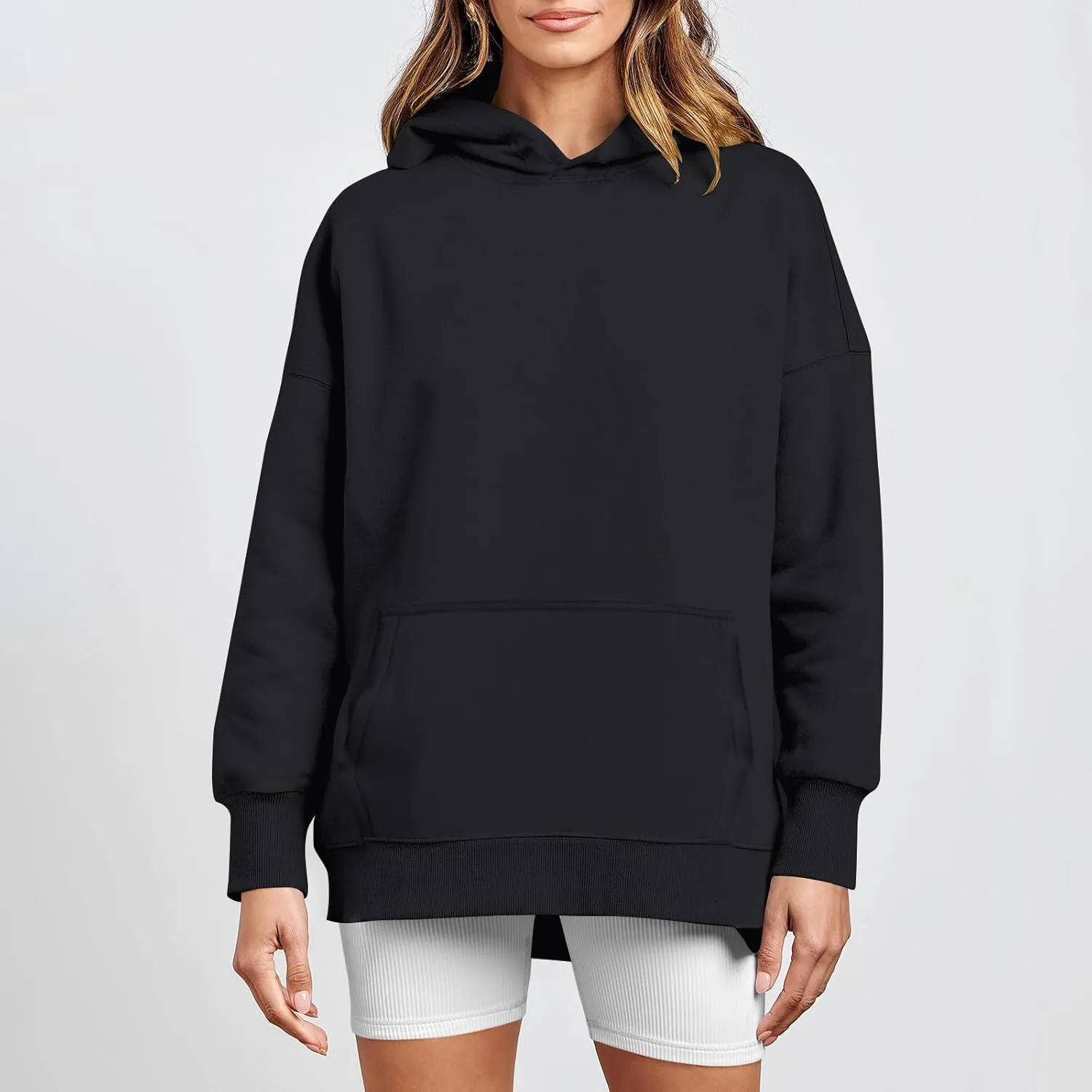 Oversized Sweatshirt for Women Y2k Hoodie Hooded Pullover Tops Fall Clothes with Pocket Sweaters Casual Outfits Fall