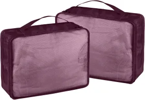 Packing Cubes Set, 2 Pcs Packing Organizers Set for Suitcases (Burgundy)