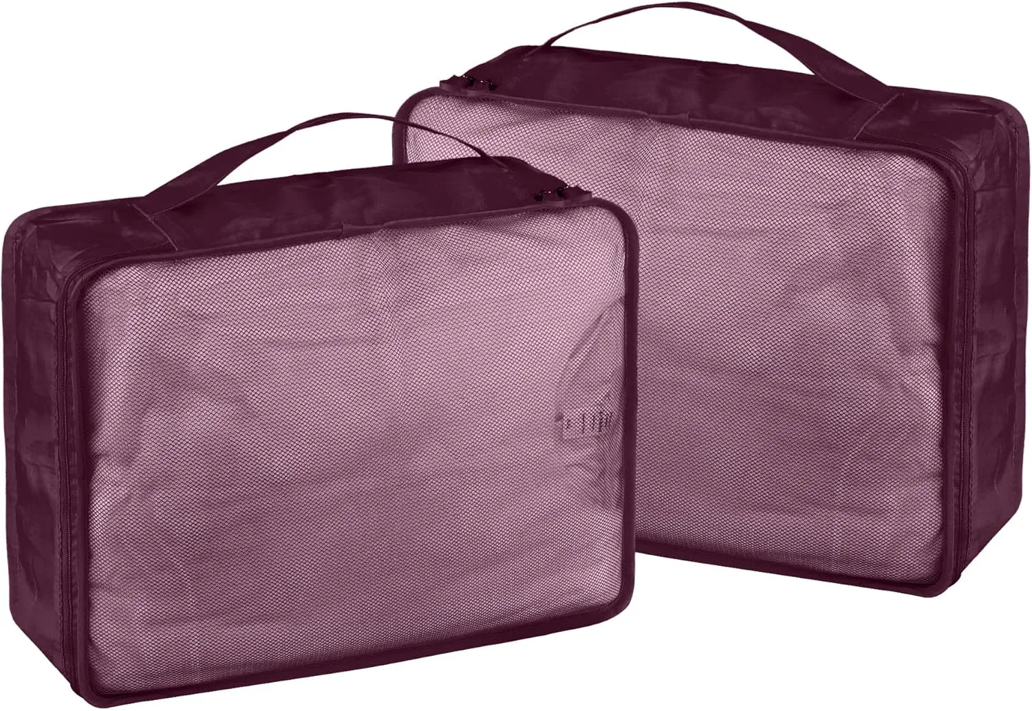 Packing Cubes Set, 2 Pcs Packing Organizers Set for Suitcases (Burgundy)