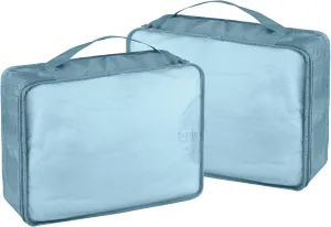 Packing Cubes Set, 2 Pcs Packing Organizers Set for Suitcases (Grey blue)