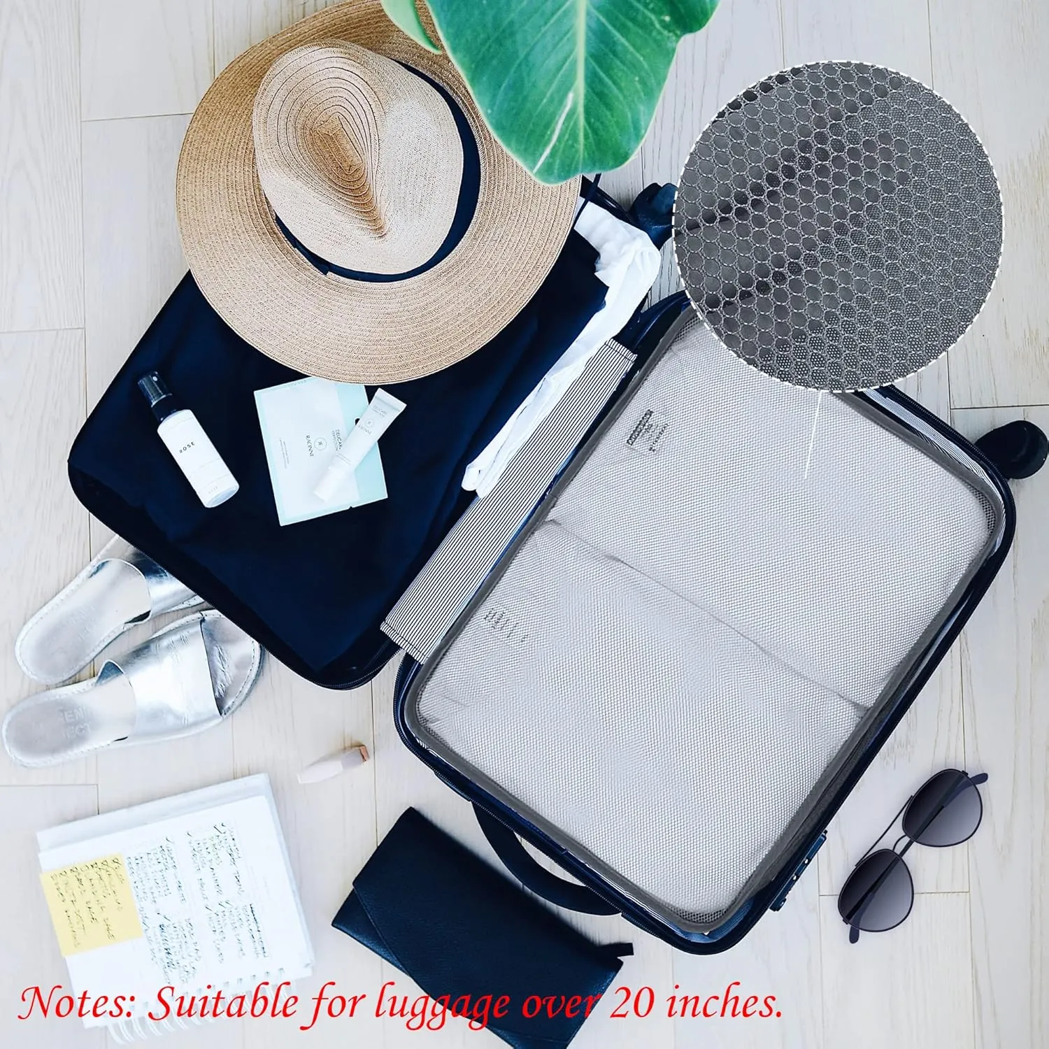 Packing Cubes Set, 2 Pcs Packing Organizers Set for Suitcases (Grey)